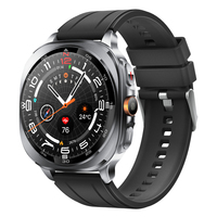 TS400 Men Smart Watch AMOLED Bluetooth Calling GPS Positioning Flashlight Compass Altitude Barometric Pressure Health Monitor