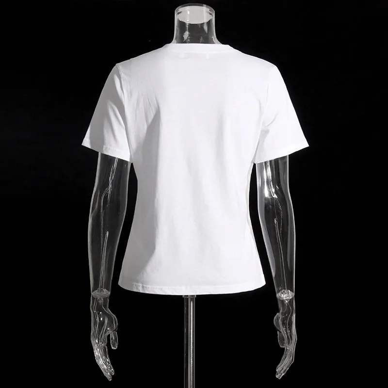 HKSH Sommer Neue Frauen T-shirt Oansatz Kurzarm Asymmetrische Bogen Dekoration Sinn Für Design Ins Trendy Casual Vielseitig T HK12181