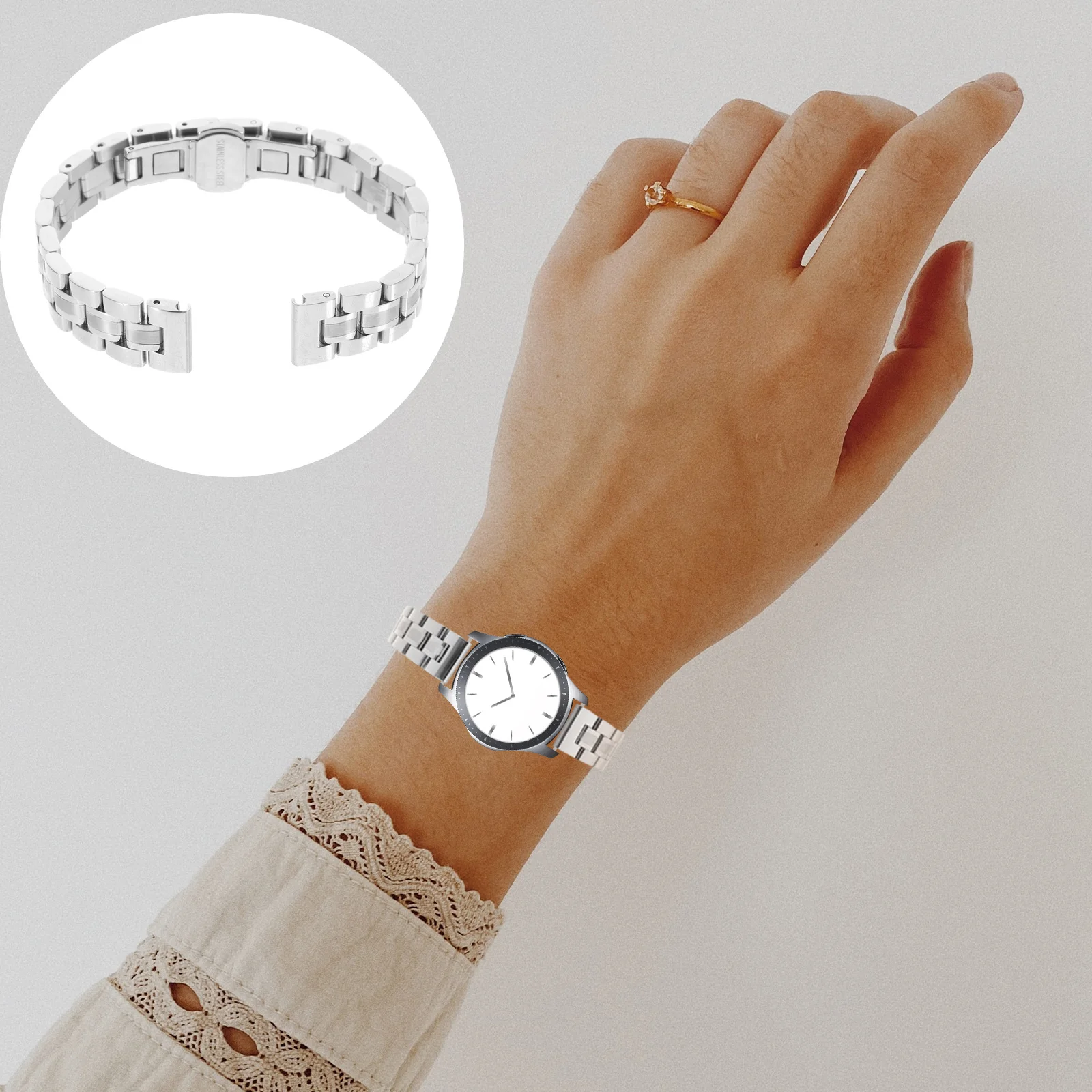 

Watch Bands Stainless Steel Strap Silver Replacement Classic Dropshipping Fashion