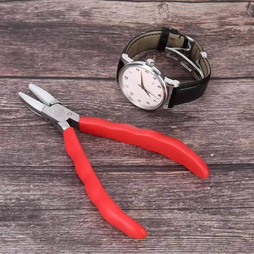 

Adjusting Eyewear Jewelry Pliers Jewelry Making Anti-slip Flat Nylon Jaw Pliers Lightweight Durable Eyeglasses Plier DIY