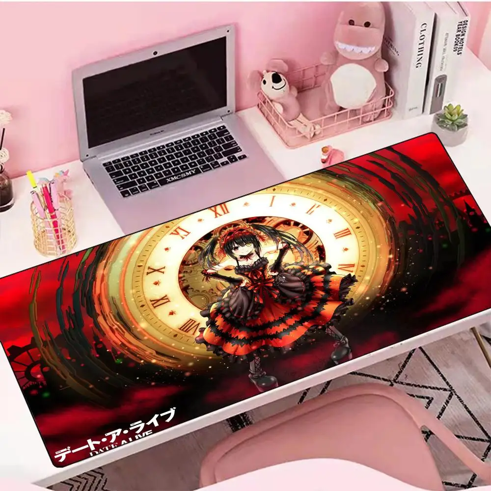 Gaming Accessories HD Print Mouse Pad Anime D-Dates A Live Non-Slip Rubber Gamer Mouse Mat Carpet Computer Mousepad Deskmat XXL