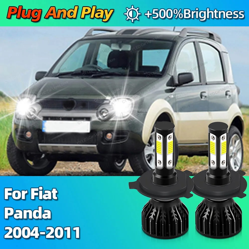 

2Pcs Turbo 30000Lm Car Headlight LED Bulbs CANBUS Lights H4 HiLo Beam For Fiat Panda 2004 2005 2006 2007 2008 2009 2010 2011