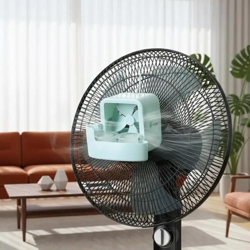 Electric Fan Cooling Storage Box Ice Storage Box Fast Cooling Portable Household With Hanging Hook For Electric Fans Ice Holders
