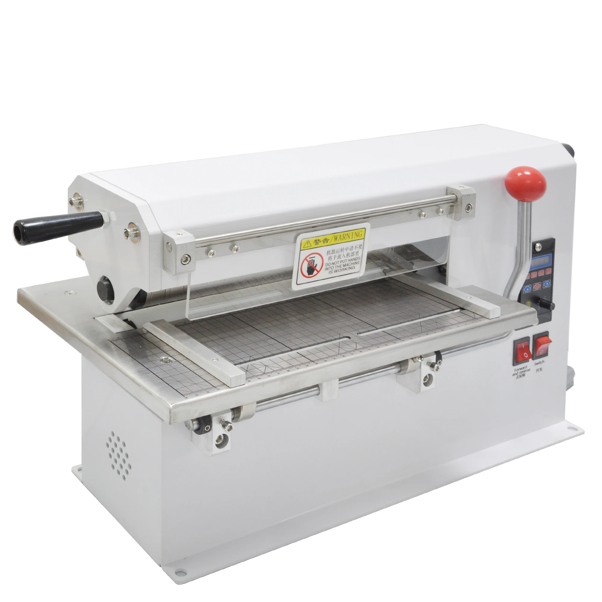 Desktop Automatic Leather Cutting Machine Soft Plastic Cutting Machine Crawhide Paper Division Machine 30CM