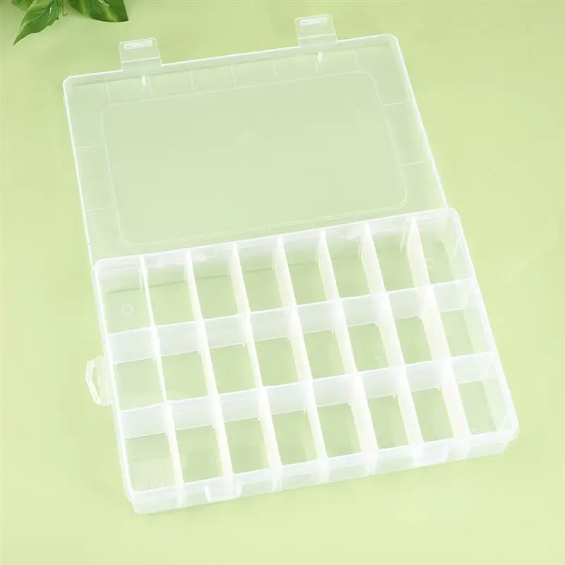 Transparent Plastic Jewelry Beads Storage Box Adjustable Container Case Diamond Embroidery Craft Organizer Pill Holder Storage