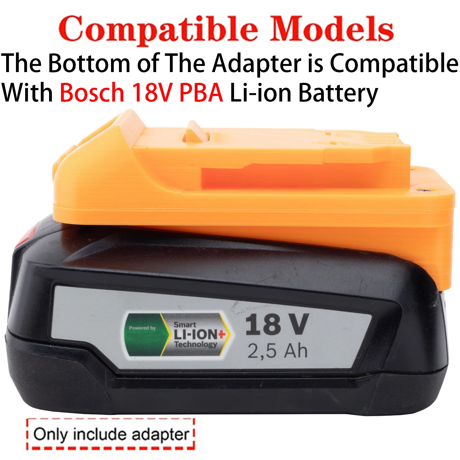 Convertidor de adaptador de batería para herramientas de iones de litio DeWalt 18/20V a adaptador de batería de iones de litio Bosch 18V PBA AL1880CV AL18815CV.