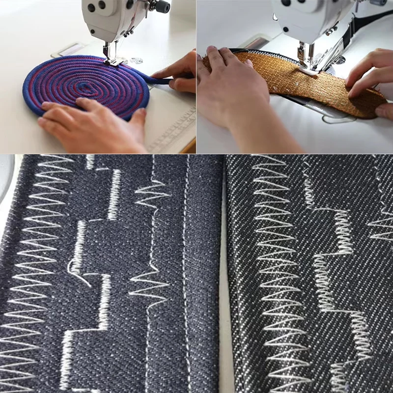 JUKKY 20U53 단침 재봉틀 가정용 지그재그 새 제품 플랫베드 가죽용 워킹풋 락스티치 재봉틀