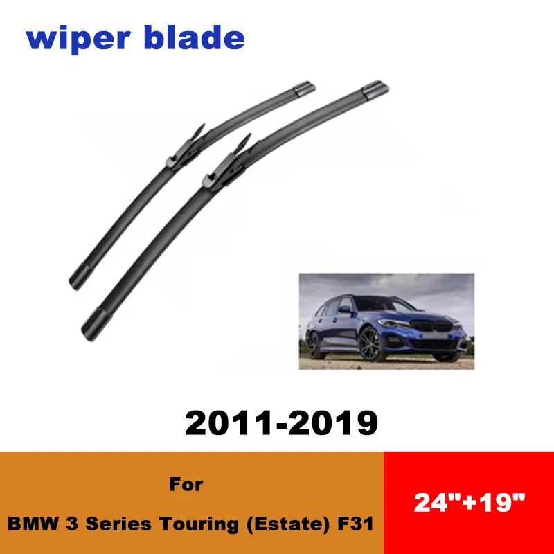 

For BMW 3 Series Touring (Estate) F31 11-19 car front wiper blades silent wiper blades soft rubber windshield wipers accessories