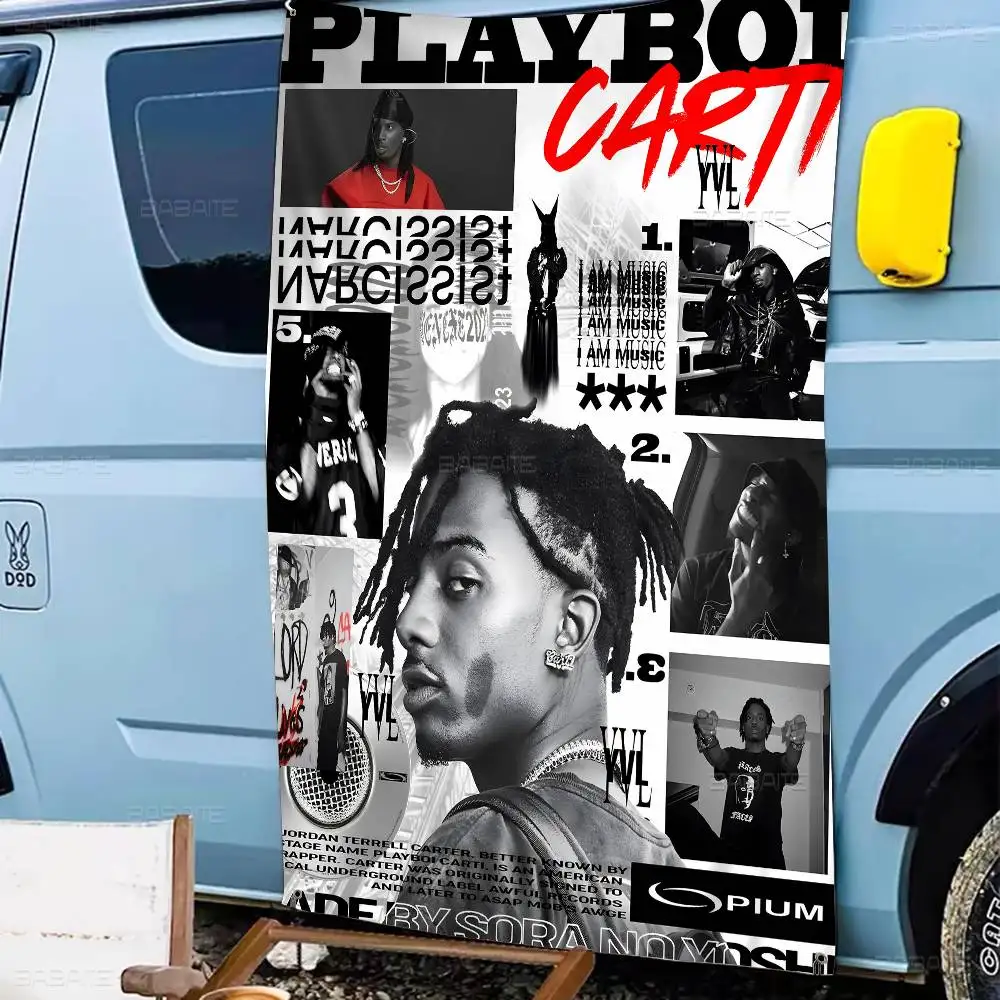 Fashion Rapper Music Star P-Playboi C-Carti Art Large Size Shop Art Promotion Advertising Booth Flag Hanging Banners