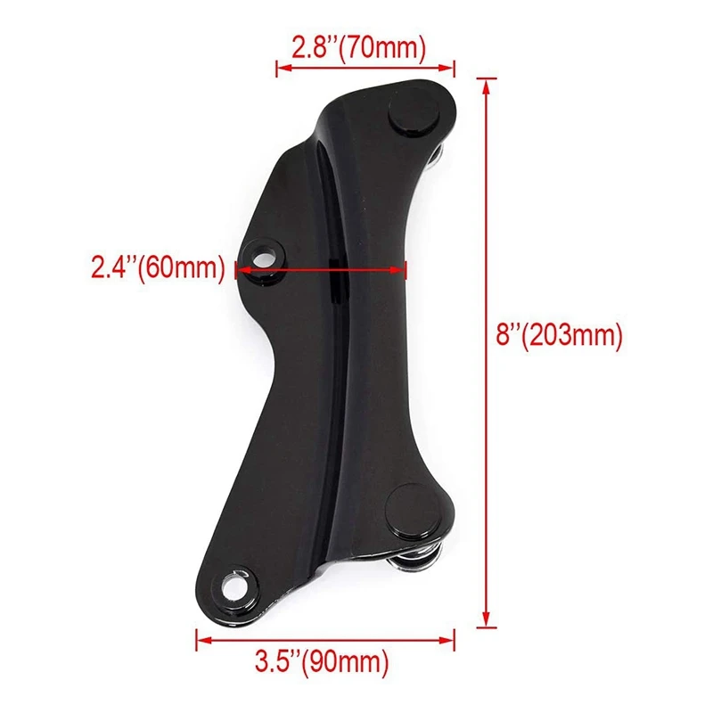 Motorcycle 4-Point Docking Hardware Kit Backrest Mounting Kit For Touring Street Glide Road King 2014-2020 Black