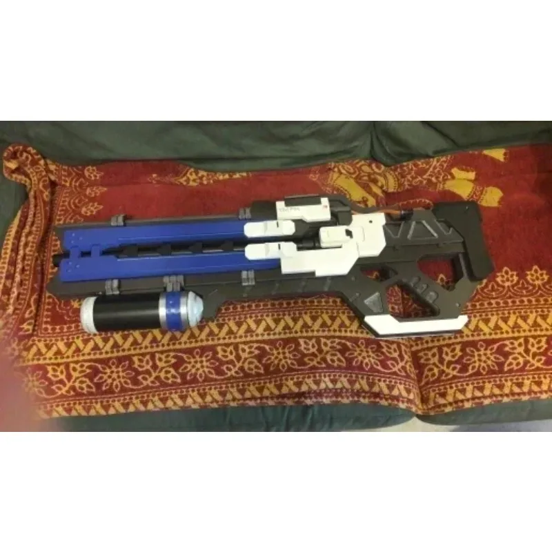 80*30 センチメートルコスプレおもちゃ 76 兵士ヘビーパルスライフルオーバーウォッチピストルモデル小道具武器シミュレーションゴム子供のおもちゃ
