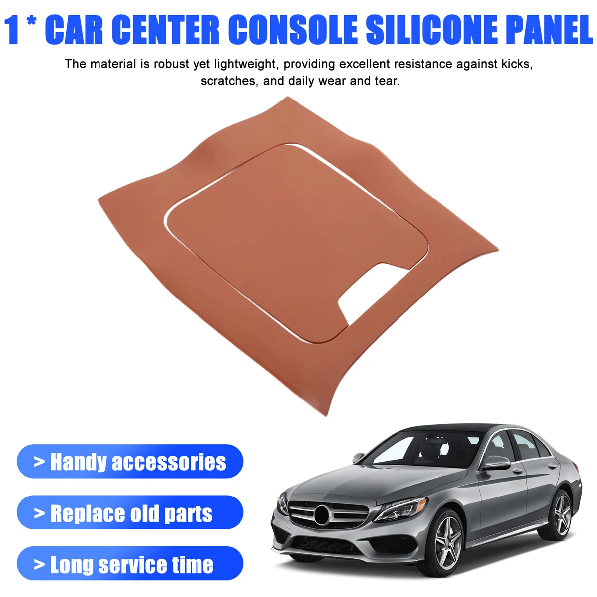 Super Sale Car Center Console Silicone Panel Cover Interior Modification Accessories for Mercedes Benz C260L C LHD