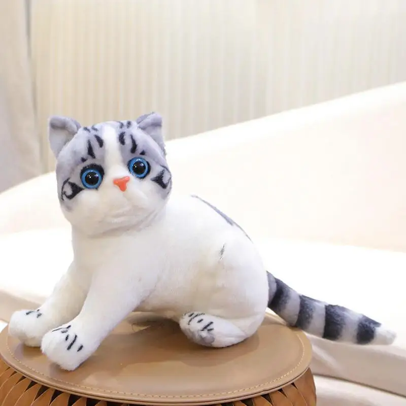 

Плюшевая кукла-кошка, мягкая плюшевая подушка-котенок, очаровательная кукла-кошка для гостиной, спальни, авто диван, диван