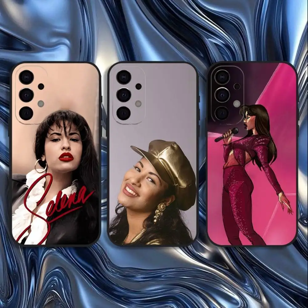 

S-Selena Quintanilla Singer Phone Case For Samsung S25,S24,S21,S22,S23,S30,Ultra,S20,Plus,Fe,Lite,5G Black Cover