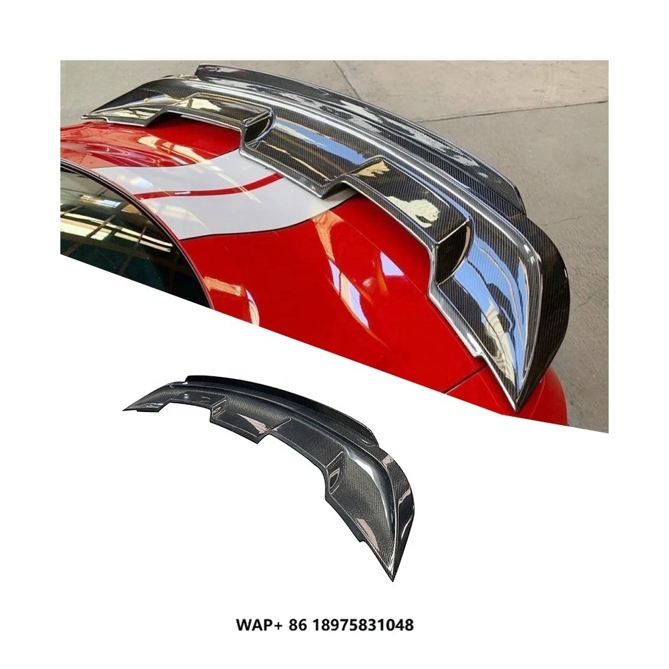 

Spoiler Car Carbon Fiber Rear Spoiler Trunk Tail Wing for Gt500 Style Spoiler 2015-2020 Racing Wings Double Deck