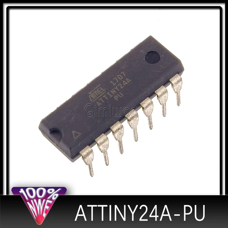 Free Shipping 10pcs/lots ATTINY24A-PU ATTINY24A DIP-14 IC In stock