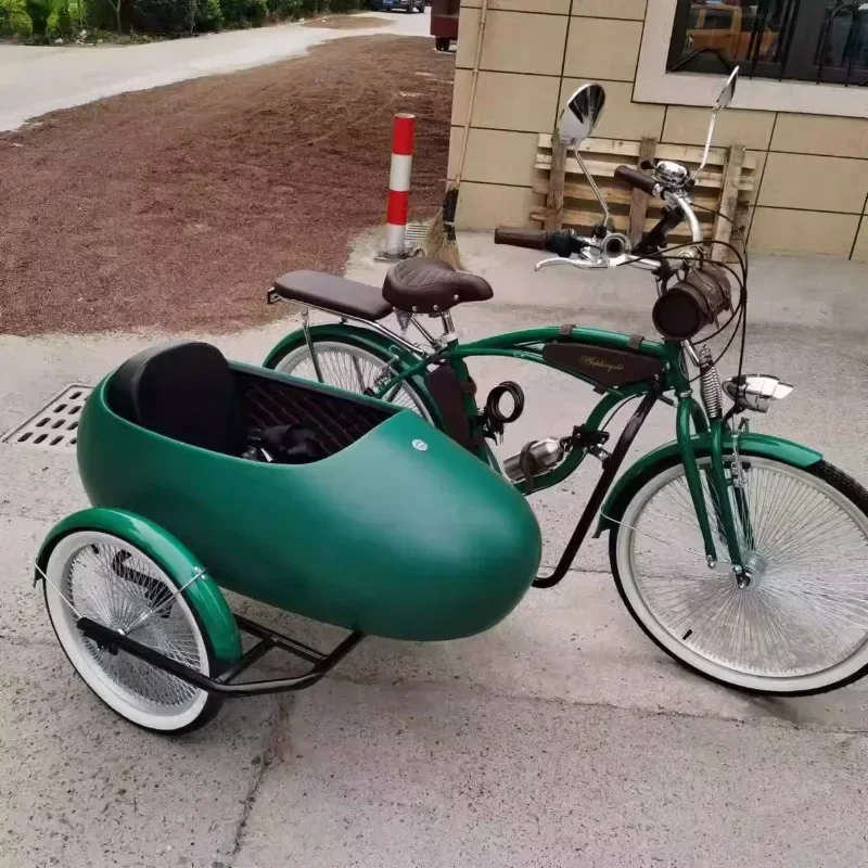 

Parent-child variable speed tricycle retro bicycle British retro travel pet bicycle