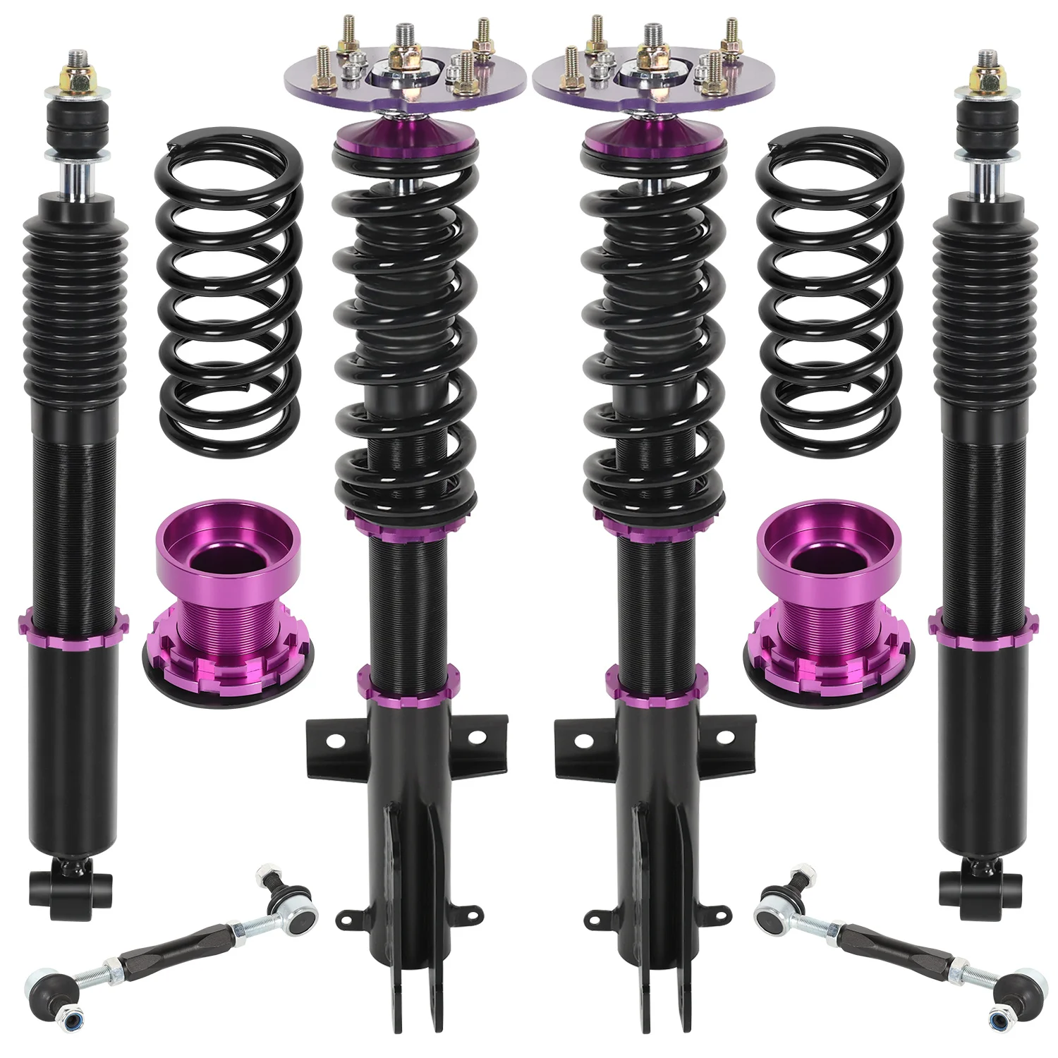 4pcs For Ford Mustang 2005-2014 Height Adjustable Coilover Suspension Kit