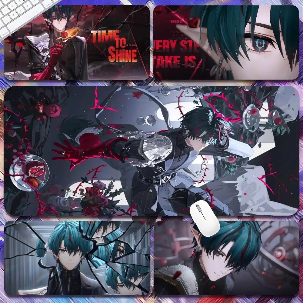 Arknights Endfield Camille Mouse Pads Gamer Keyboard Mat Pads Gaming Desk Protector Laptops Large Mousepad Cartoon Deskmat