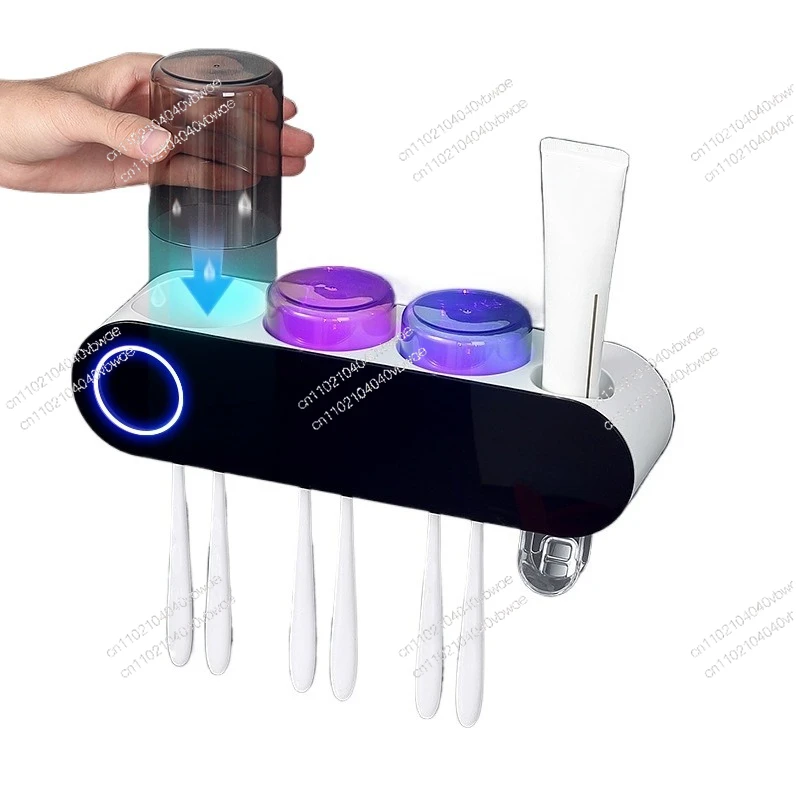 Suitable for ecoco toothbrush sterilizer Smart brushing cup Wall mounted electric tooth cup hanger Shelf rack