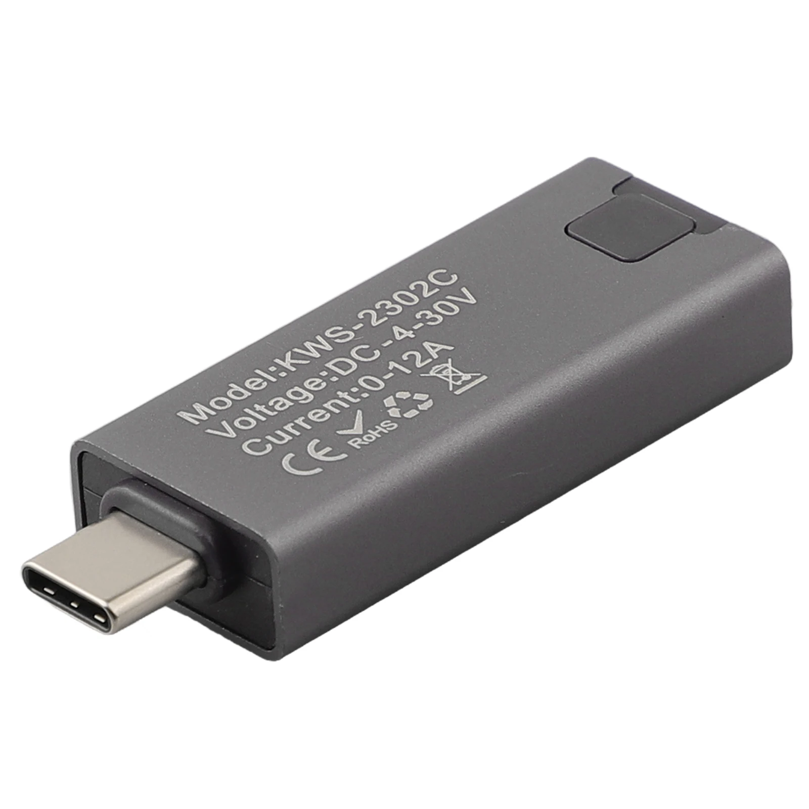 

Capacity Record Type-C Voltage Meter 2302C USB Meter CNC Metal Shell Dustproof And Drop-proof Fast Charging Support