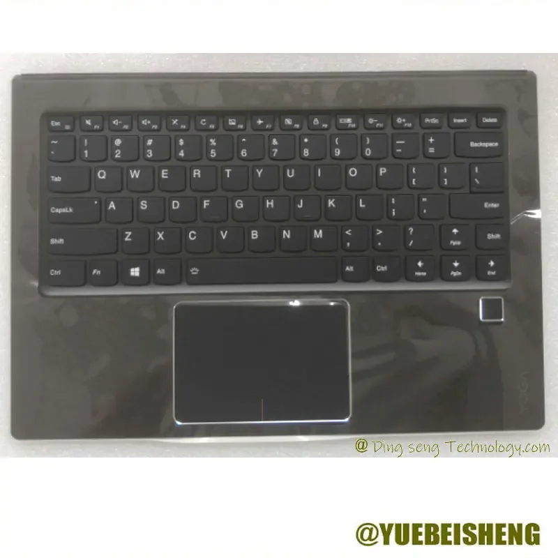 

YUEBEISHENG New for lenovo YOGA 910-13IKB YOGA 5 Pro 910-13 palmrest US keyboard upper cover Touchpad,Black