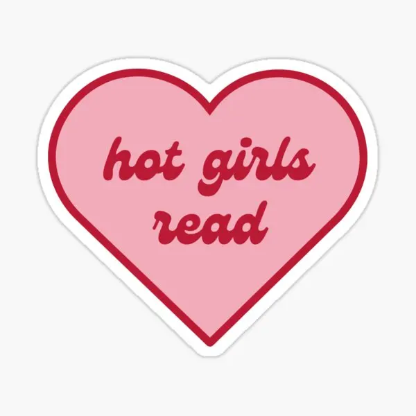 Hot Girls Read Kindle Stickers  5PCS Stickers for Home Decor  Wall Car Background Room Kid Decorations Stickers Anime