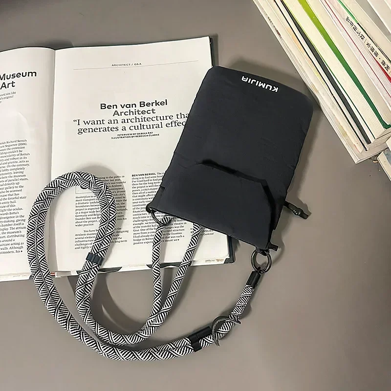 Multifunktionale Handytasche, Mini-Umhängetasche, Reise-Geldbörse, Puffy-Handtasche, RFID-Organizer-Etui, leicht zu versteckende Tasche – Detail 7