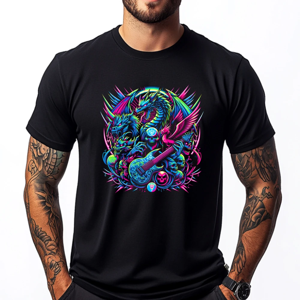 

Bearded Skull Dragons 80s And 90s Vintage T Shirt Men Designer Clothes Men Casual