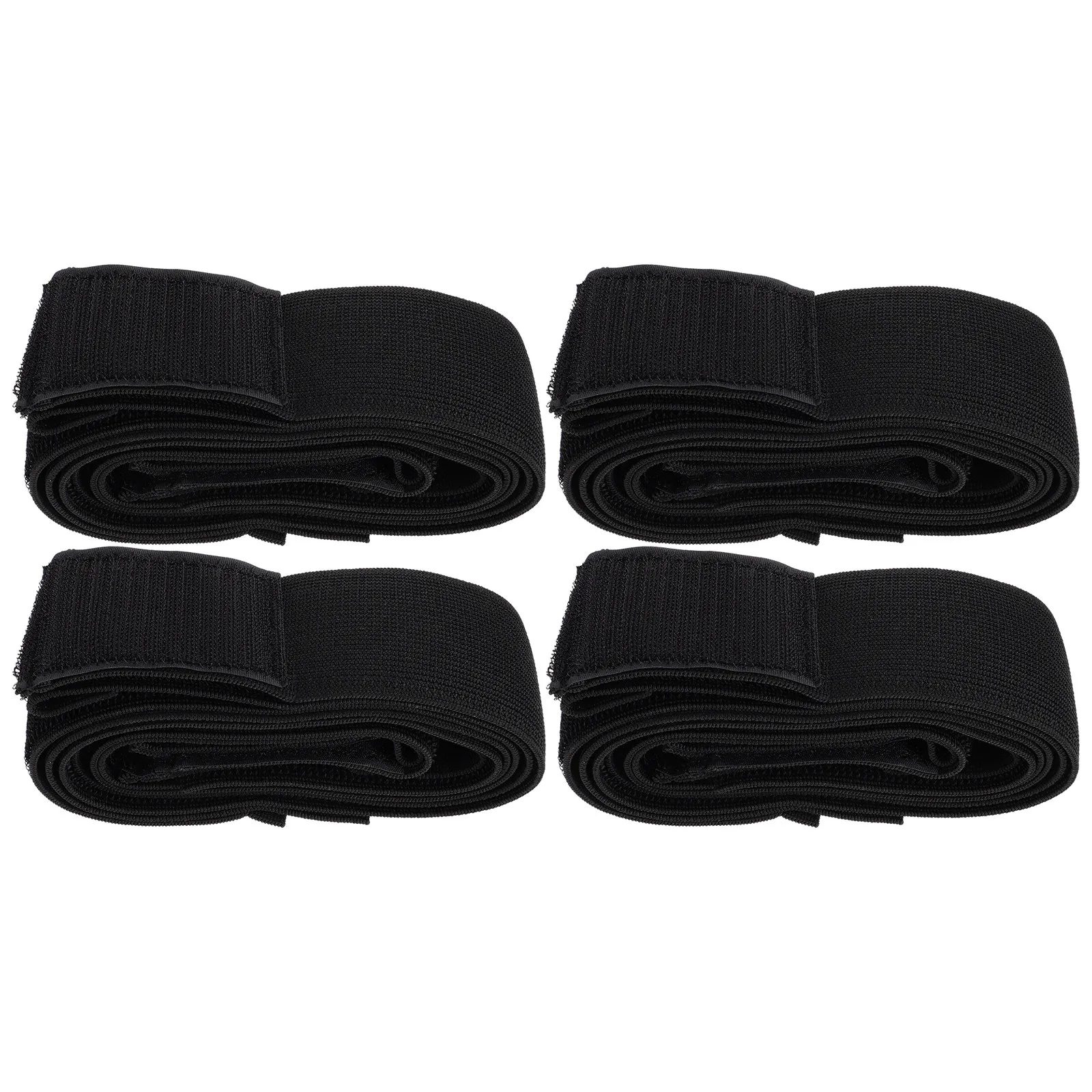 4Pcs Loop Hook Elastic Fastening Bands Sticky Fixing Straps for Indoor Outdoor Play Sports Binding Loop and Hook Strap