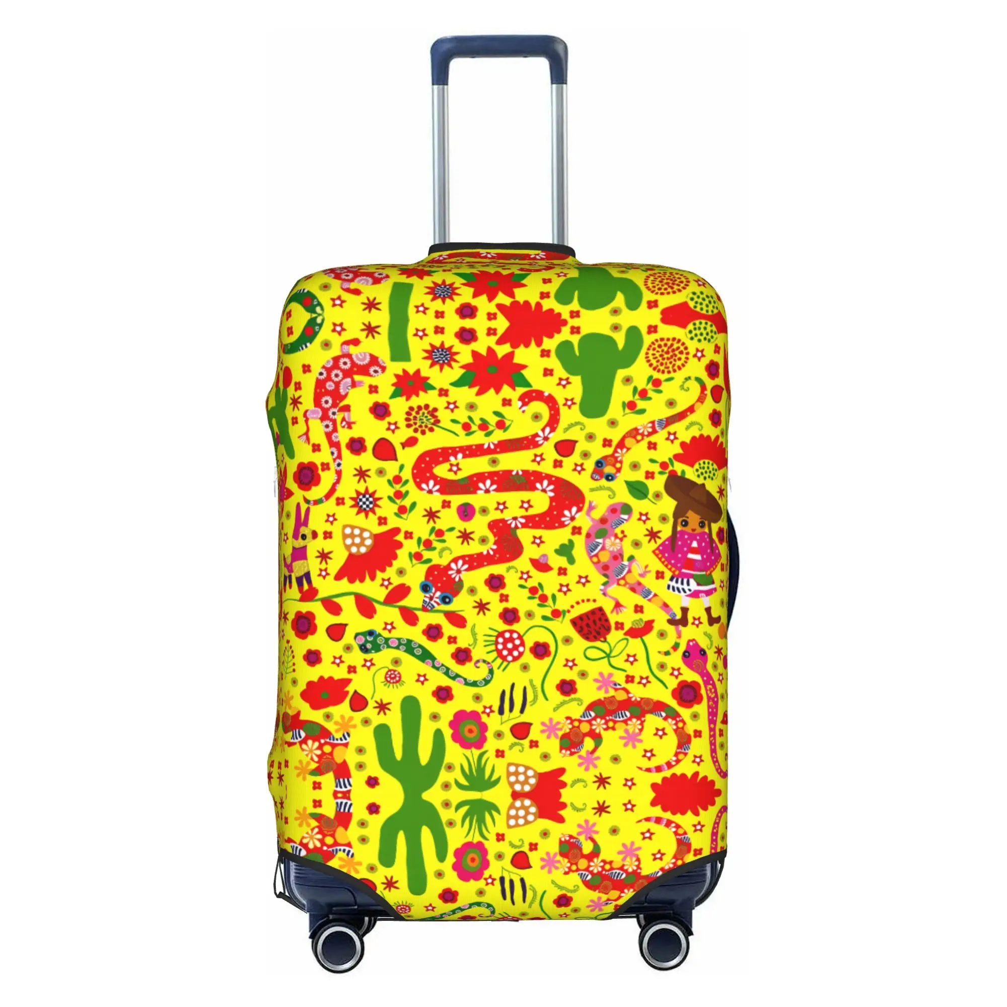 Mexican Desert Saguaro  Luggage Cover Elastic  Travel Suitcase Protective Covers Suit For 18-32 inch