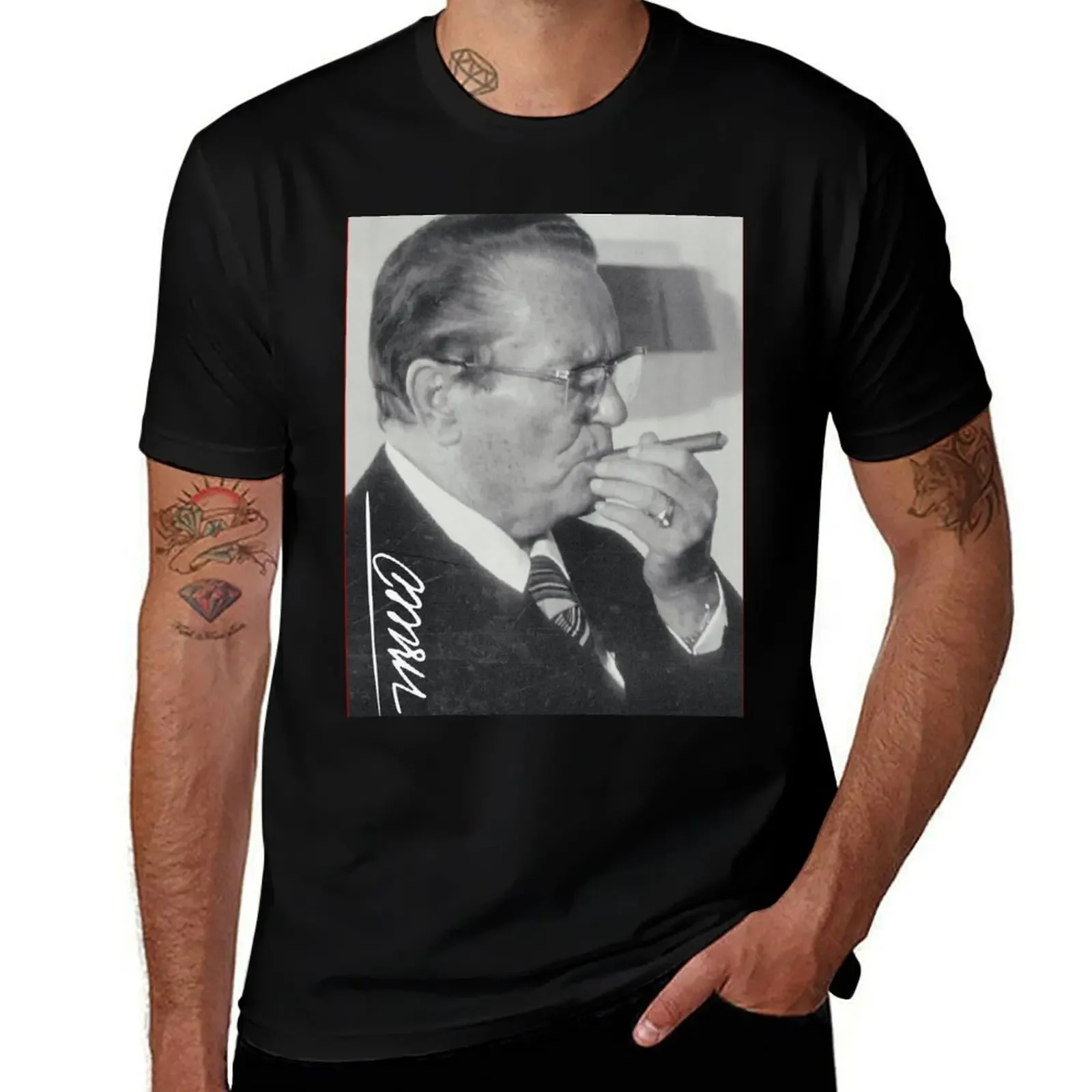 Josip Broz Tito - Yugoslavia T-Shirt customs design your own kawaii clothes hippie clothes mens white t shirts