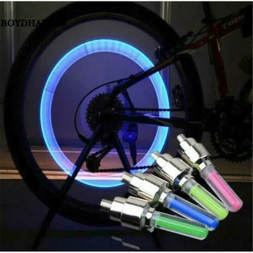 1 Pcs Car Glow Stick Type Wheel LED Light Valve Stem LED Dust Cap For Bike Bicycle Car Motorcycle Wheel Tire Light Lamp