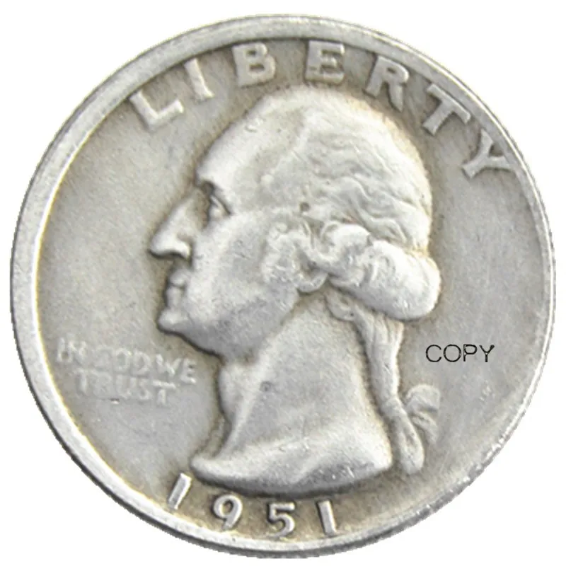 US 1951P/D/S квартал Вашингтон Посеребренная копировальная монета