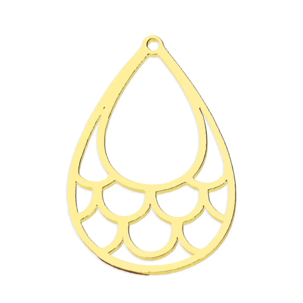 316 스테인리스강 기하학 잎 DIY 귀걸이 펜던트, 도매 미니멀리즘 마름모 쥬얼리 참 태슬, OEM 커스텀, 로트당 5 개