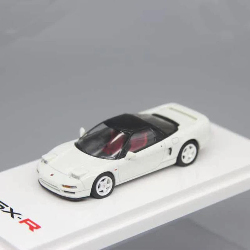 Escala 1:64 decoração de metal 1990 honda nsx na1 supercarro simulação liga modelo de carro com motor colecionáveis presente de aniversário