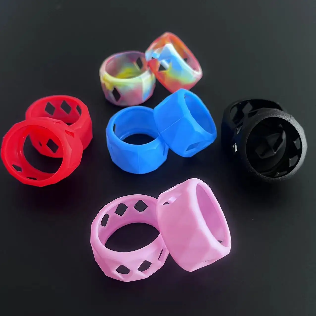 Silicone Case Protection Non-slip Bottles Band Ring For Zeus X Mesh Dead Rabbit V1 V2 V3 Bubble Glass Tube Tank Accessories