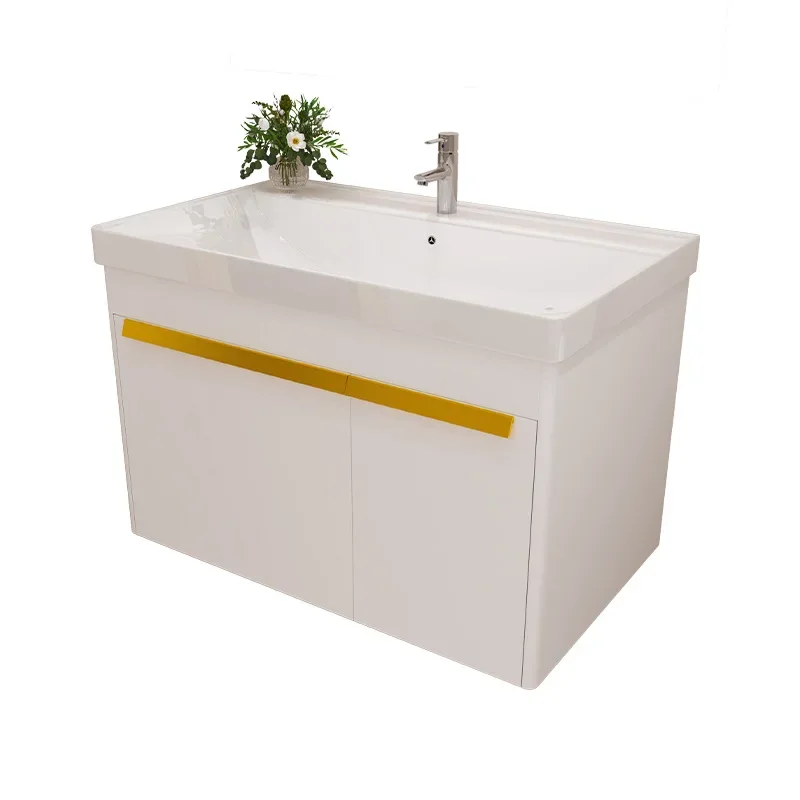 

rounded corner bathroom cabinet, ceramic integrated basin, bathroom wash basin cabinet combination, washing countertop