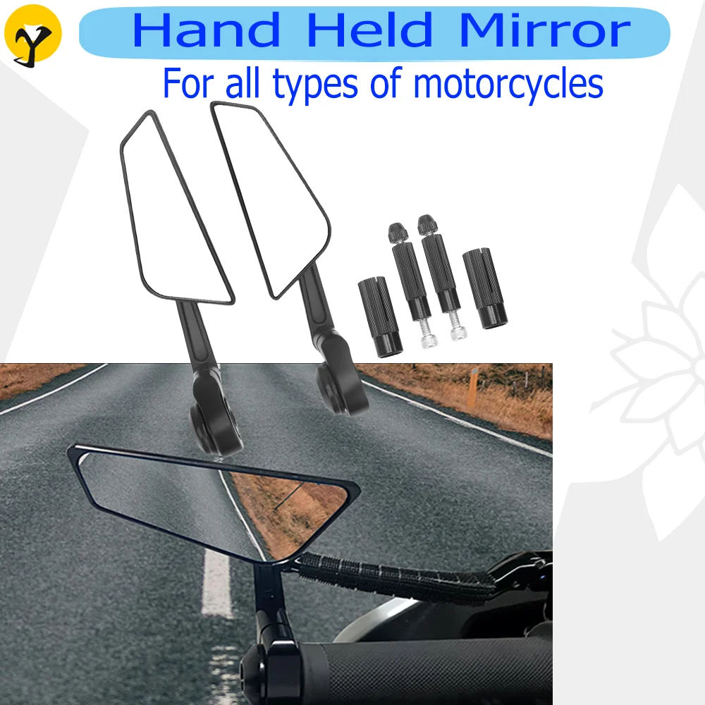 

Motorcycle Handlebar Mirror 7/8'' 22mm Bar End Mirror Rearview Accessories Fit for Honda CB1000R CB650 CB500F Fit for Yamaha