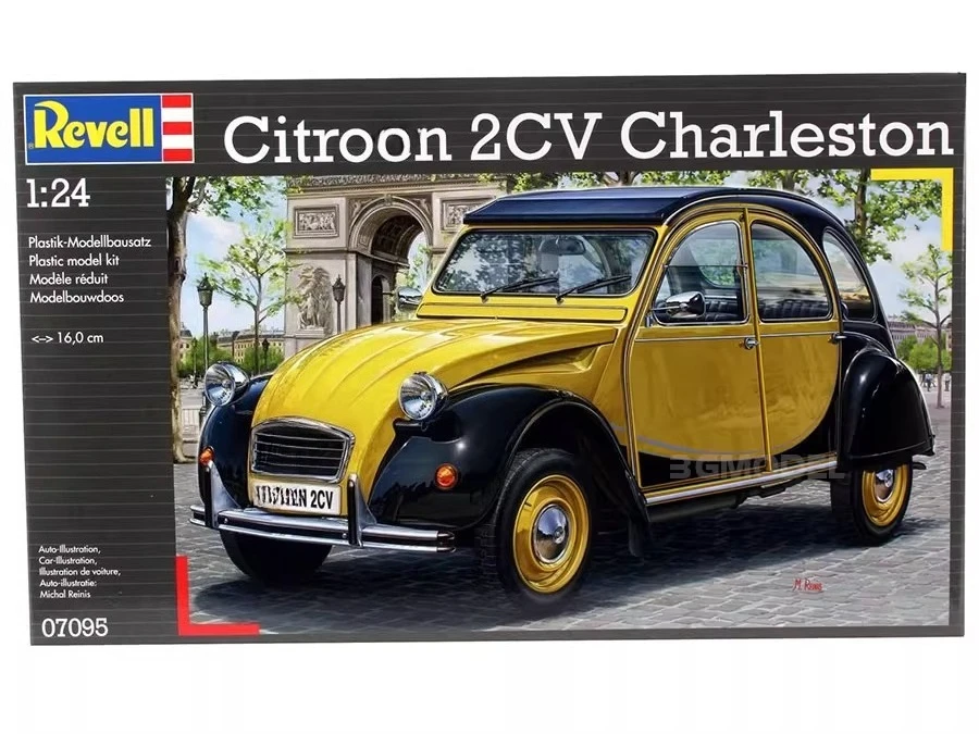 

Комплект пластиковой собранной модели Revell 07095, 2 CV, автомобиль Чарльстон, 1/24