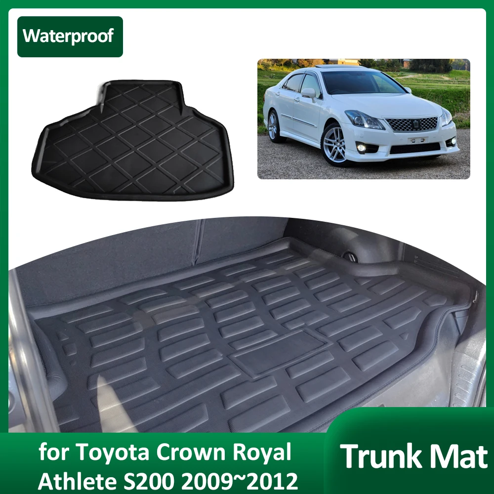 

Car Trunk Mat for Toyota Crown Royal Athlete S200 2009~2012 EVA Waterproof Luggage Cargo Boot Pad Liner Cover Custom Accessories