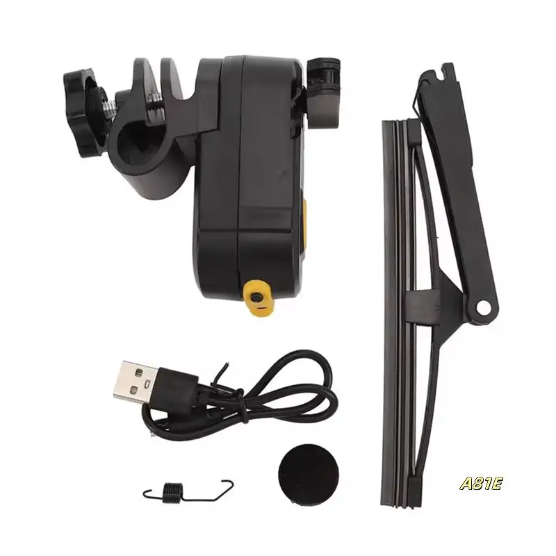 

Motorcycle Wiper Water Proof Versatile 170 Degree Wiping Motorcycle Windscreen Wiper For Electric