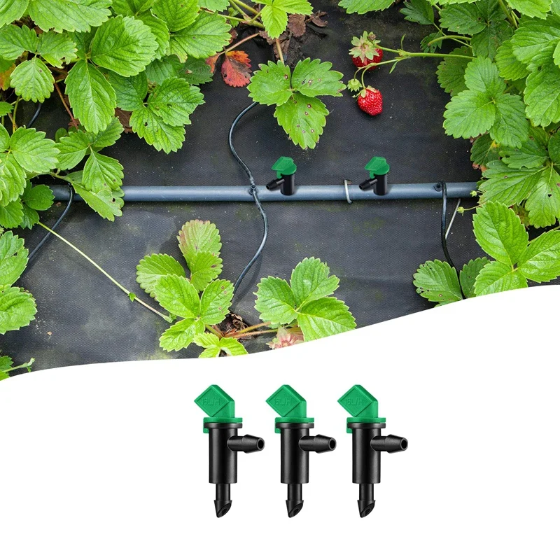 60 Pieces 4GPH Removable Drip Sprinkler Irrigation Drip Emitter Garden Flag Irrigation Dripper, For Trees And Shrubs