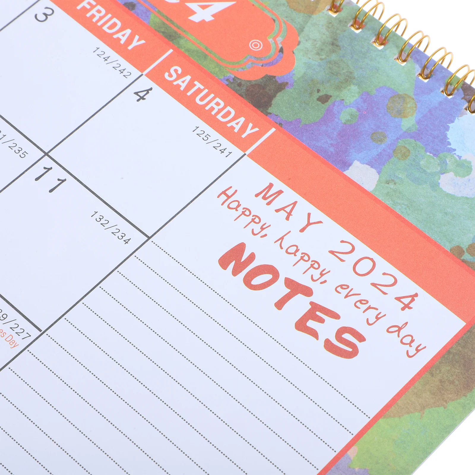 

Wall Calendar Large 2024 Yearly Planner Art Design Monthly Calendar for Office Home Family Time Management Tool