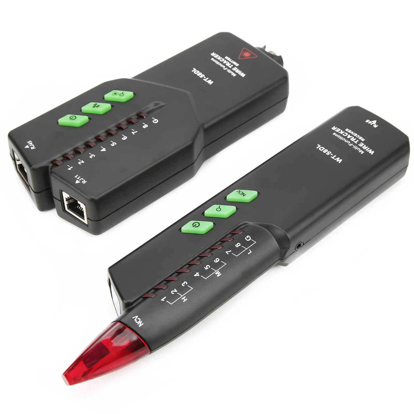 WT58DL Network Cable Tester Multi-functional For RJ45 RJ11 Tracer With Non-contact AC Voltage Detection For Ethernet Switch Rout