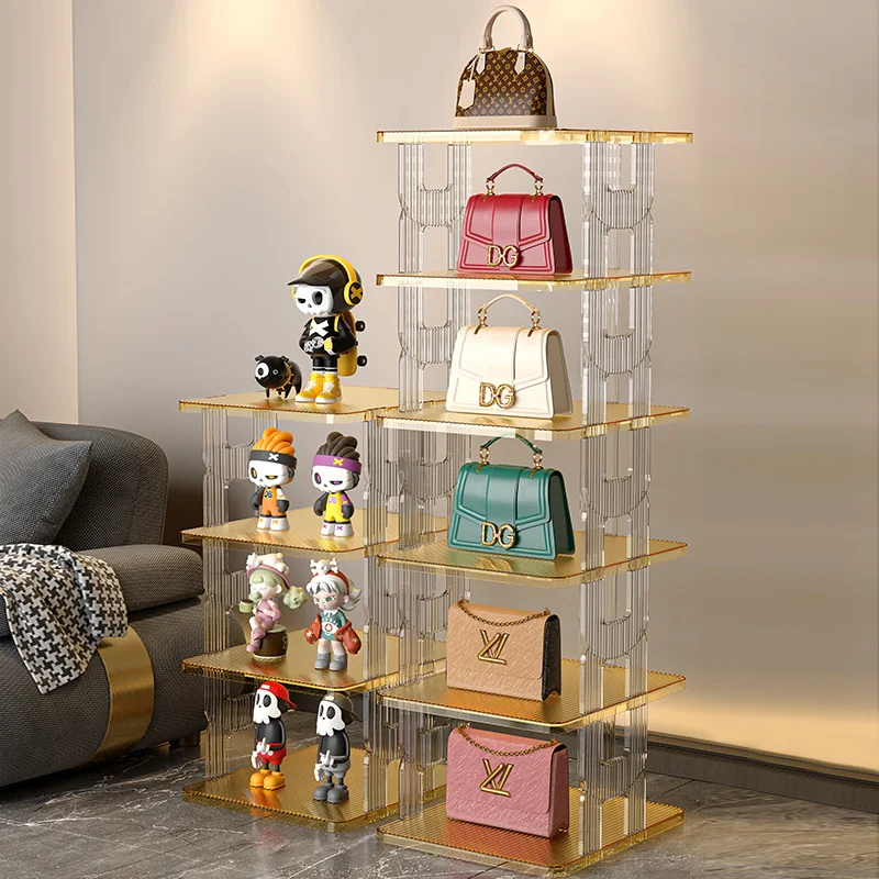 Custom Home Entryway Shoe Rack Multi-layer Narrow Simple Folding Corner Shoe Storage Rack Shoe Cabinet Non-Magic