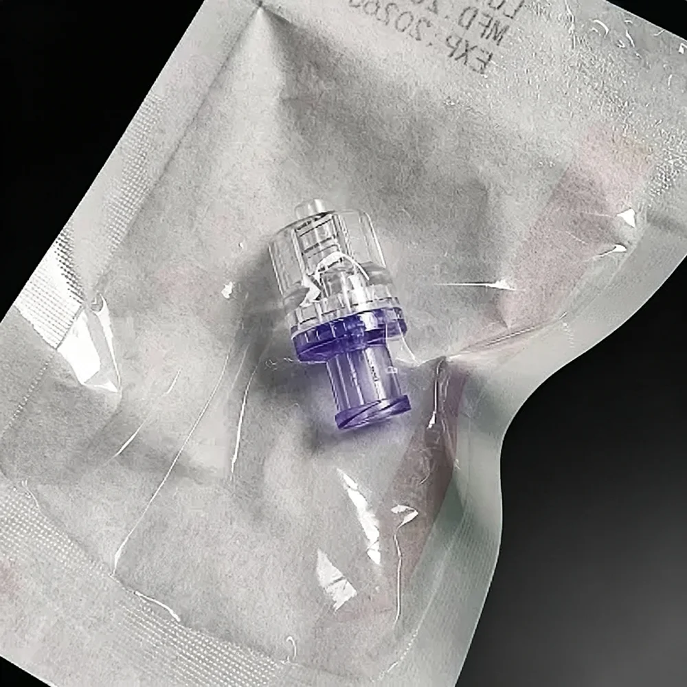 10PCS One-Way Medical Check Valve Sterile Packaged Surgical Grade for Healthcare Single Use Only