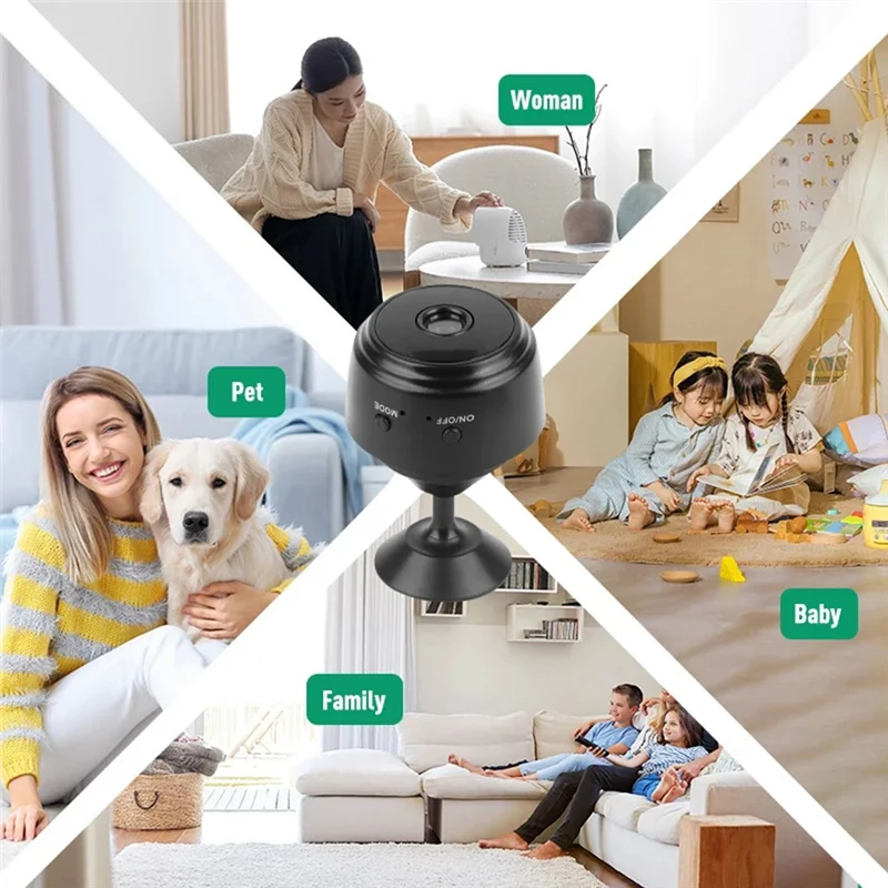 JABS-A9 Mini registratore telecamera Wifi Monitoraggio della sicurezza Videocamera wireless Registratore Telecamera vocale Smart Home per neonati