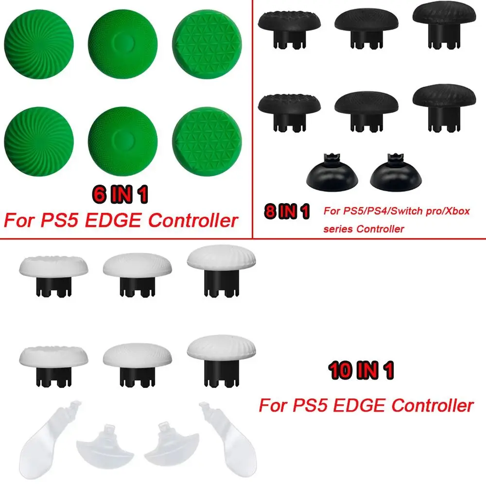 Nuovo look Sostituzione levette Tappo in plastica metallo 4 controller Paddles Copertura joystick per controller PS5 Edge