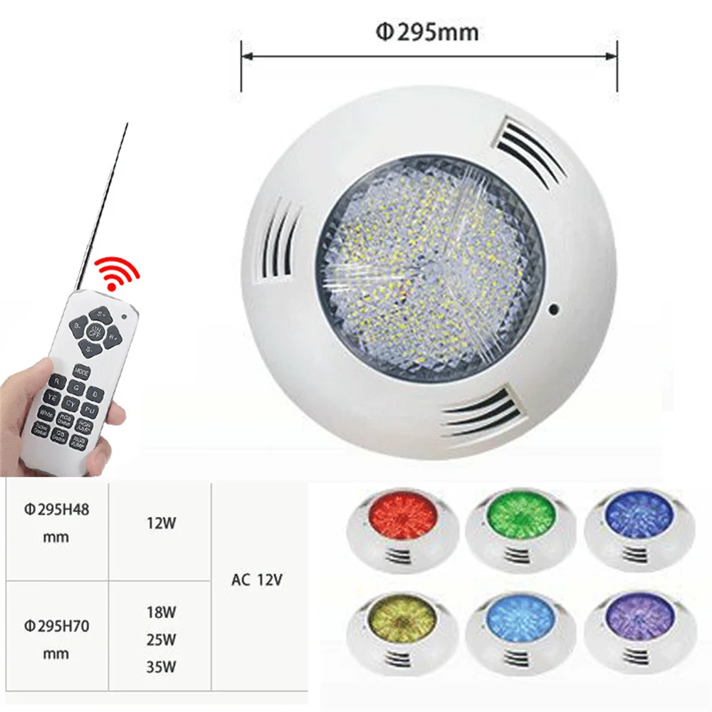 35w 45w rgb led piscina luz 12w 18w 25w ip68 à prova d12 água ao ar livre 12v 24v luz subaquática lagoa led luz spotlight